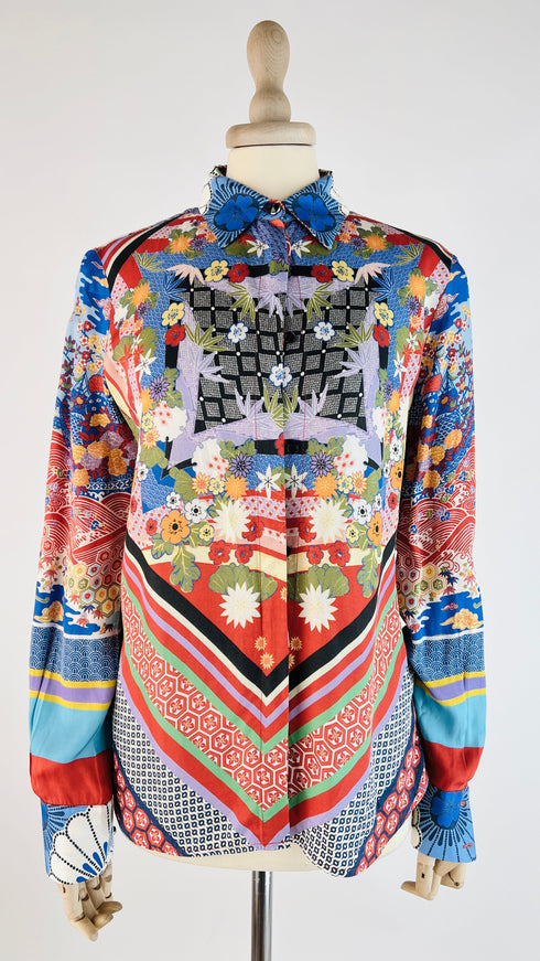 Camicia stampa multi-pattern