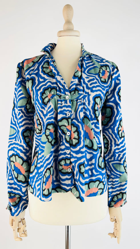 Camicia a fiori stampati