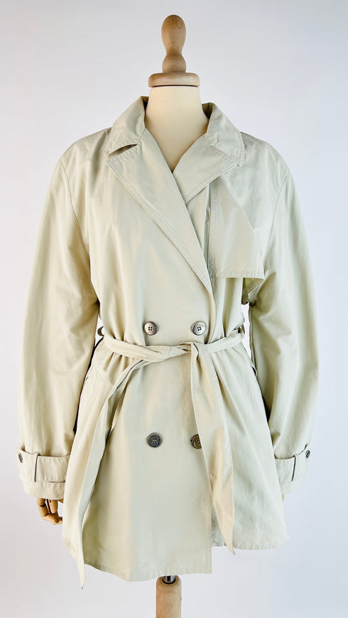 Trench corto beige