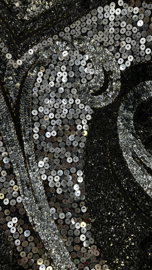 Blusa paillettes fumé