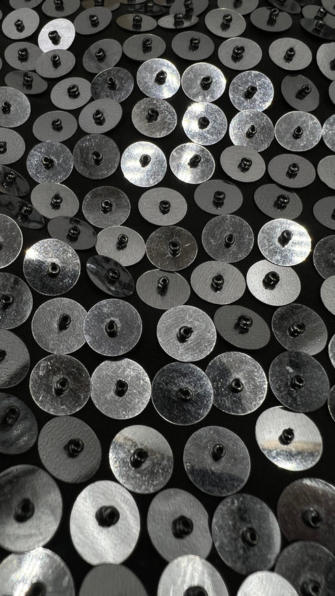 Blusa paillettes fumé