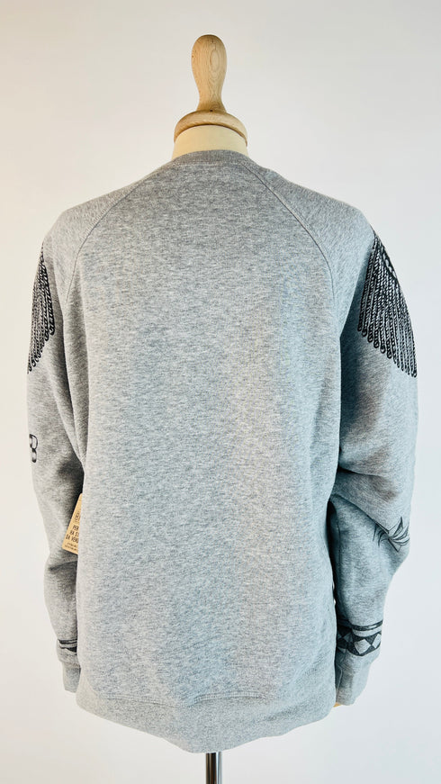 Felpa girocollo stampata