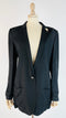 Blazer in raso nero