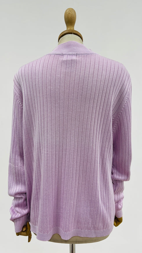 Maglia girocollo a trecce