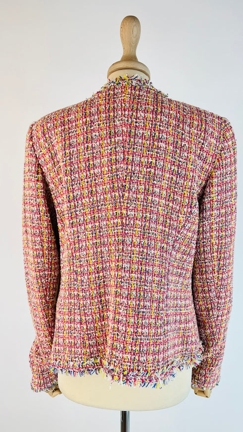 Giacca in tweed sfrangiato