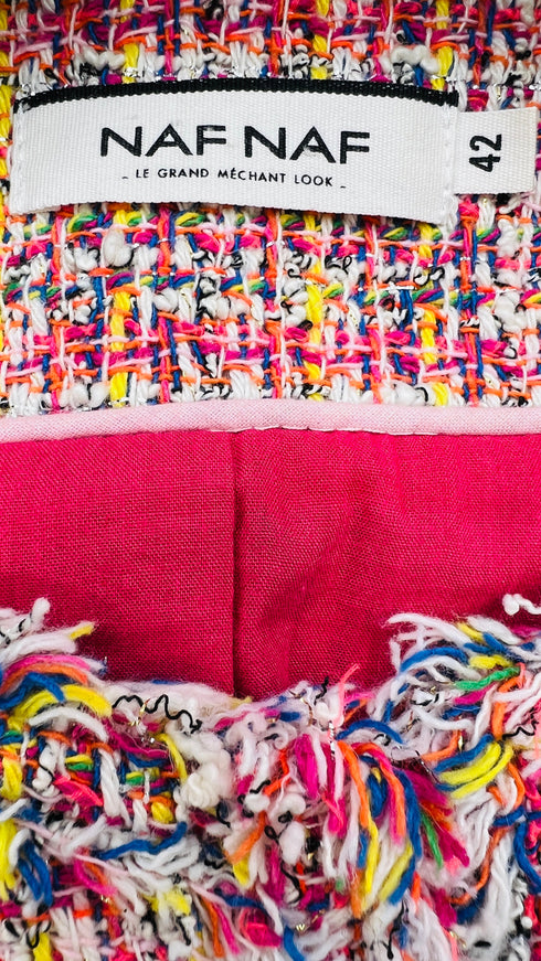 Giacca in tweed sfrangiato