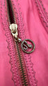 Giacca vintage pelle rosa