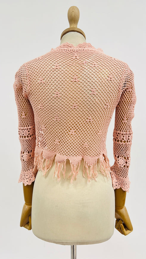 Cardigan crochet cropped