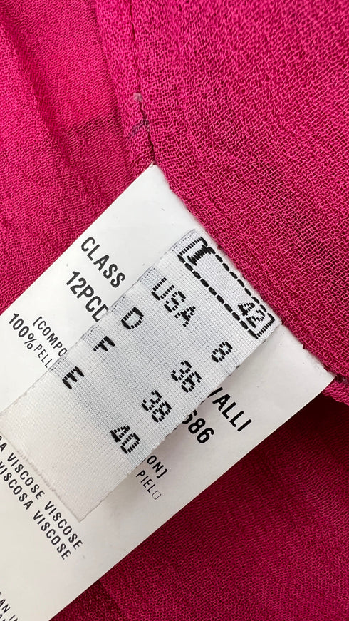 Giacca vintage pelle rosa