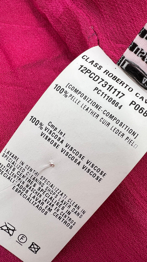 Giacca vintage pelle rosa