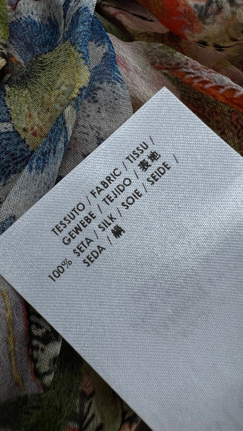 Blusa in seta a fiori