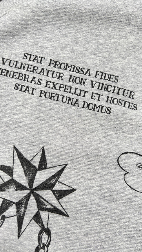 Felpa girocollo stampata