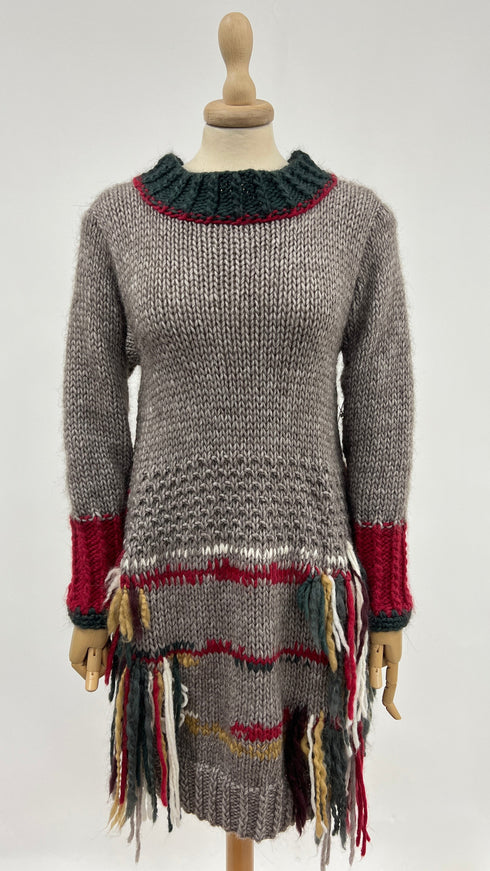 Abito corto in maglia