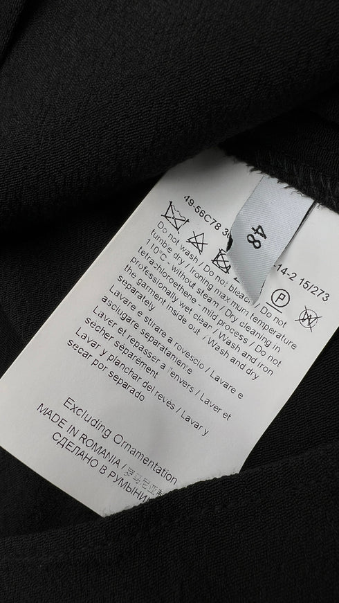 Smanicato nero con fiocco