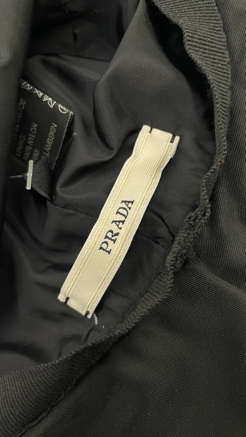 Cappello in nylon nero