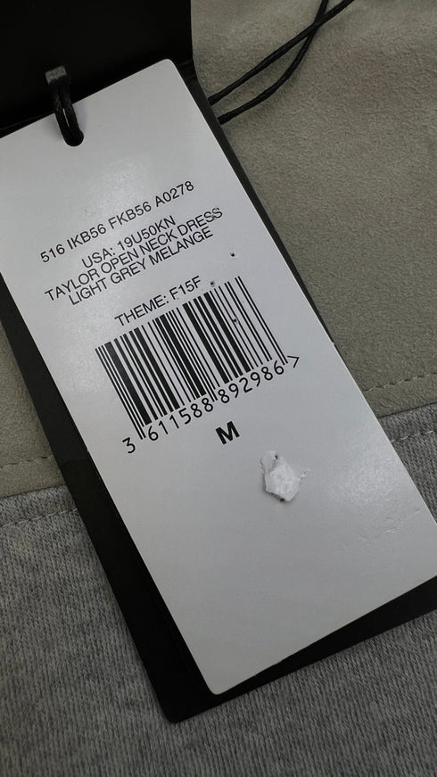 Abito corto in suede e jersey