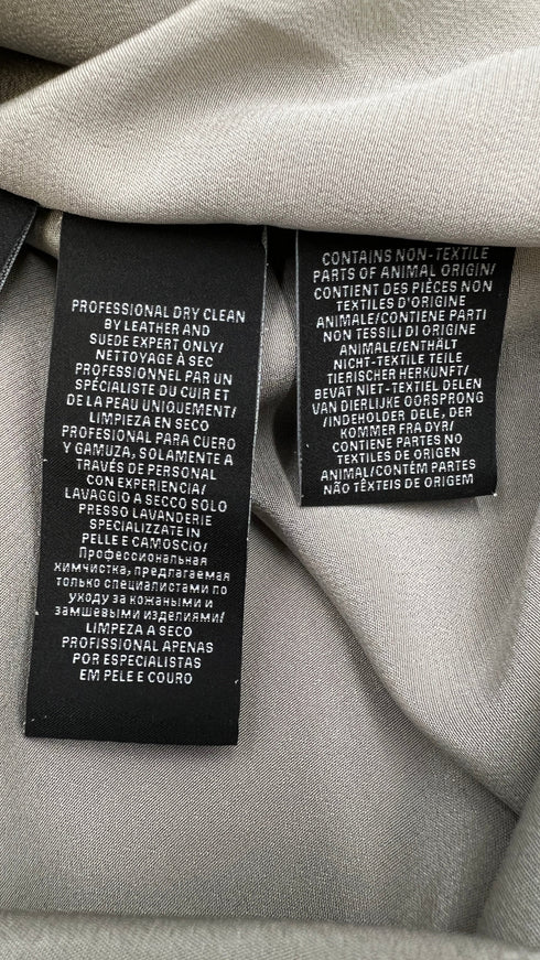 Abito corto in suede e jersey