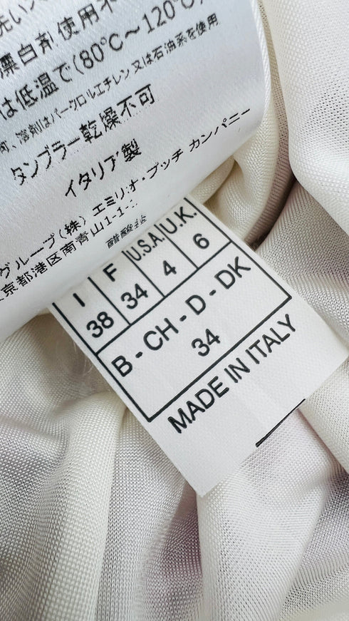 Abito monospalla corto stampato