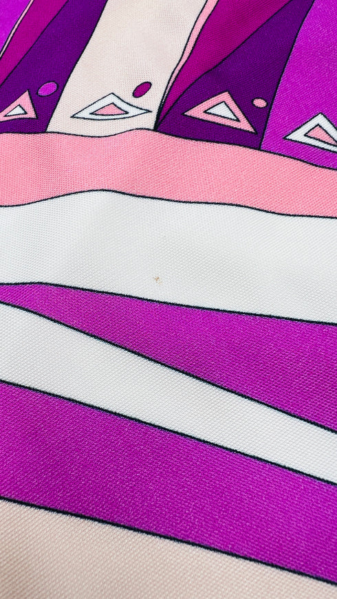 Abito monospalla corto stampato