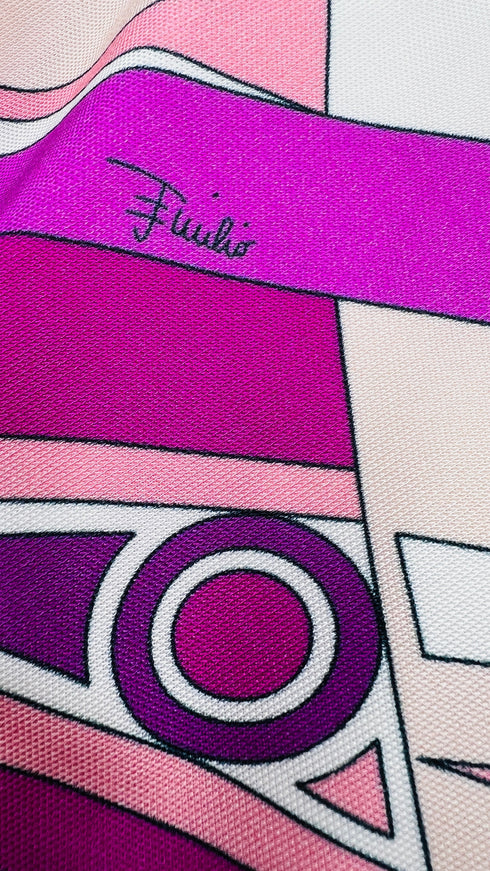 Abito monospalla corto stampato