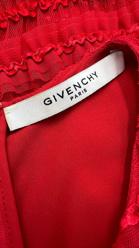 Abito corto con ruches