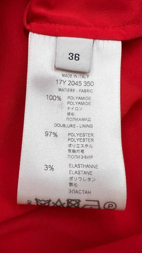 Abito corto con ruches