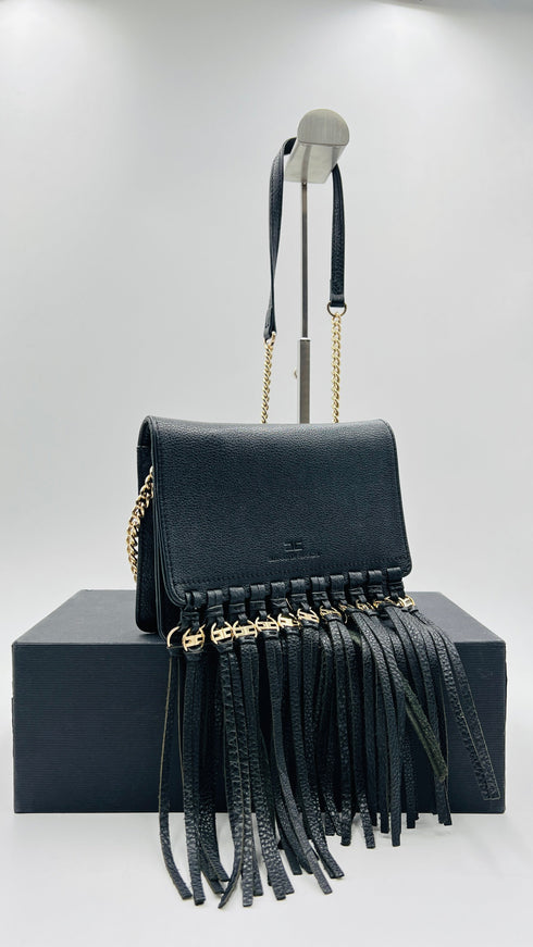 Borsa a tracolla con frange