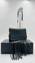 Borsa a tracolla con frange