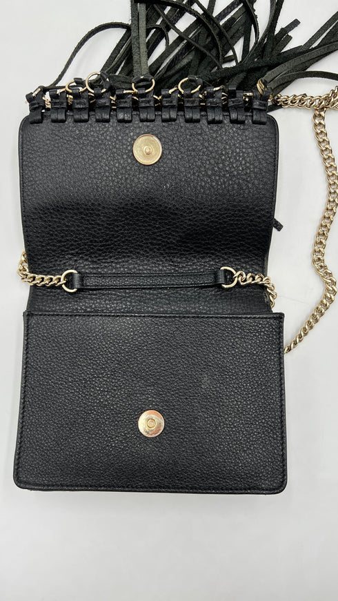 Borsa a tracolla con frange