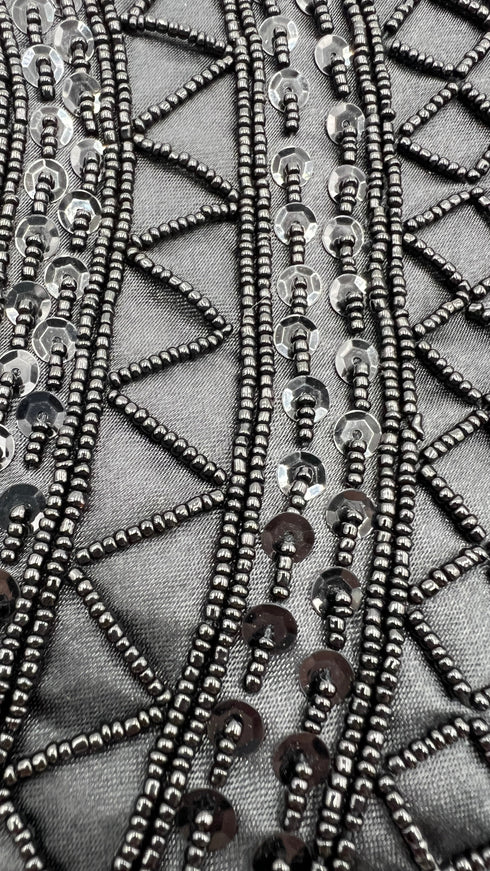 Borsa perline e paillettes