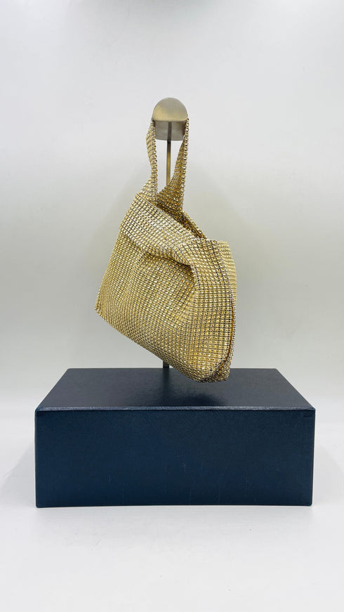 Borsa in strass dorati