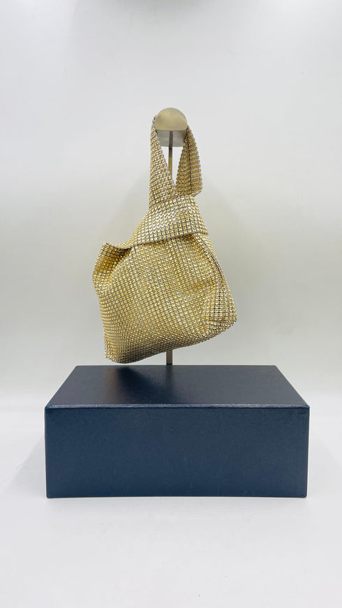 Borsa in strass dorati