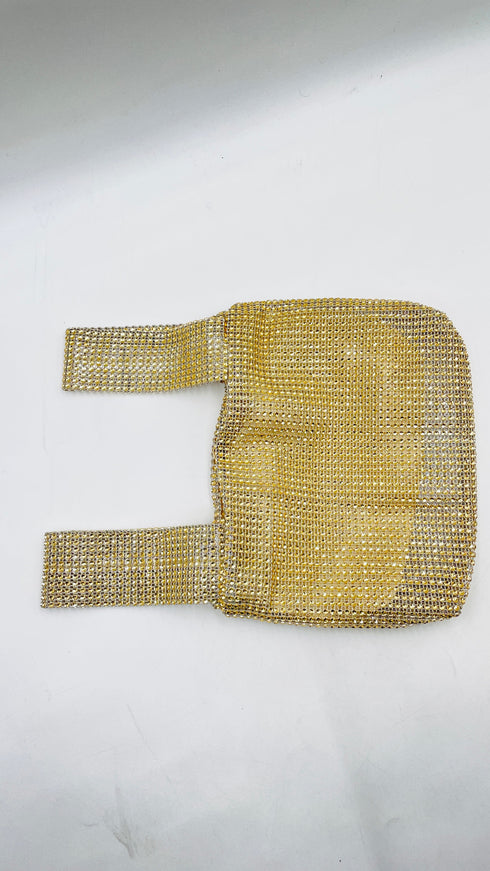 Borsa in strass dorati