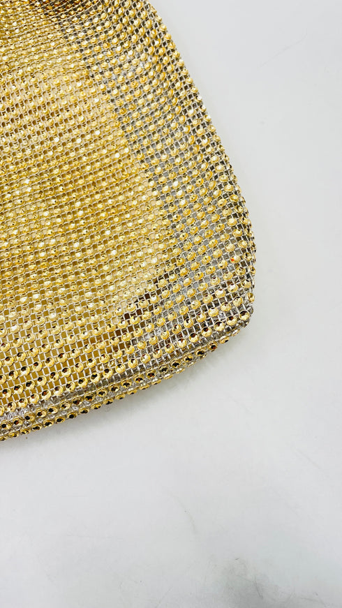 Borsa in strass dorati