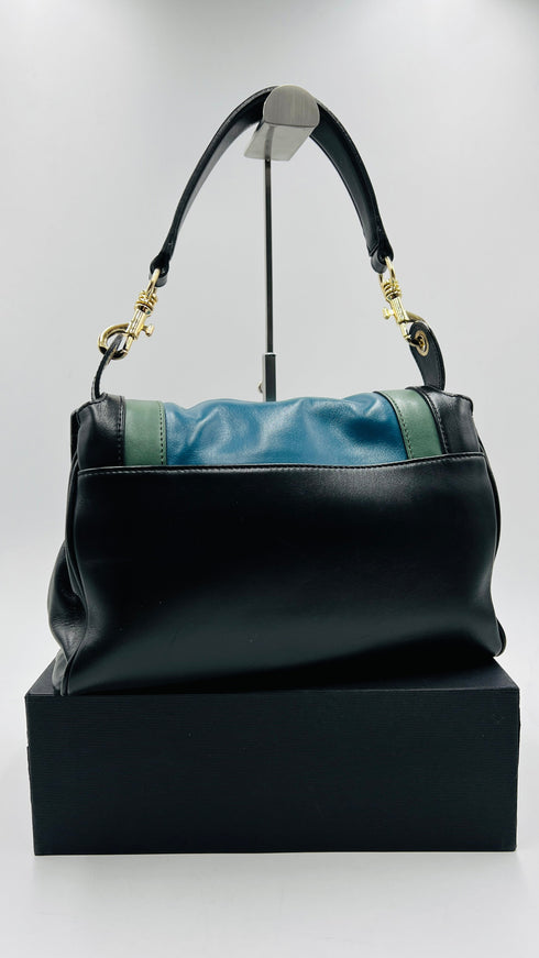 Borsa nera color-block