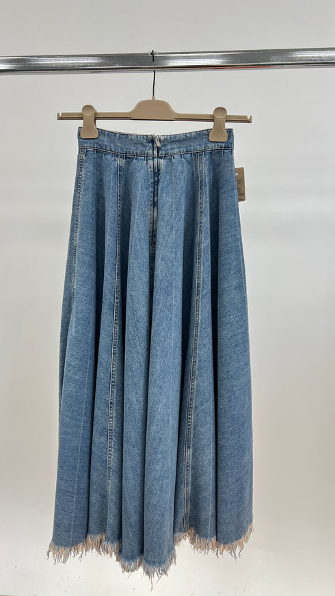 Gonna lunga in denim