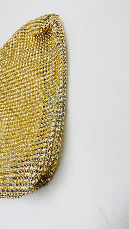 Borsa in strass dorati
