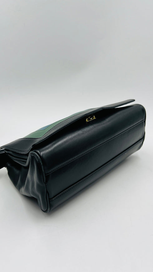 Borsa nera color-block