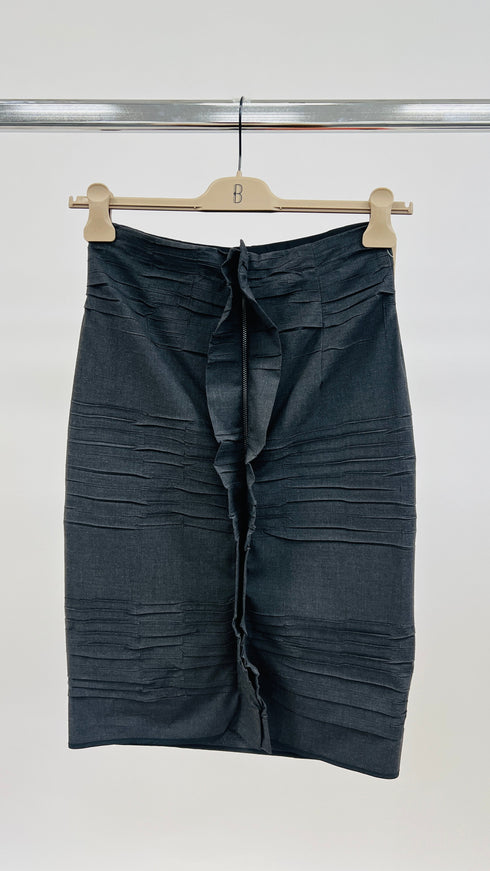 Gonna tubino effetto stropicciato