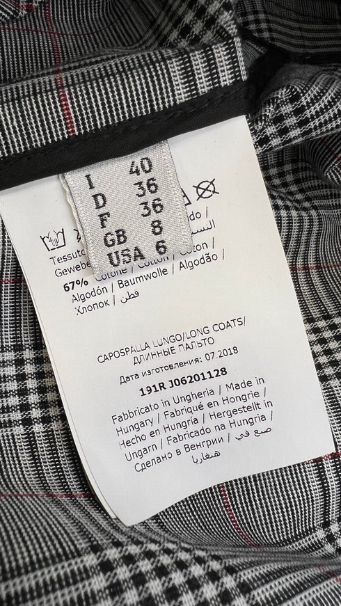 Trench tessuto cerato