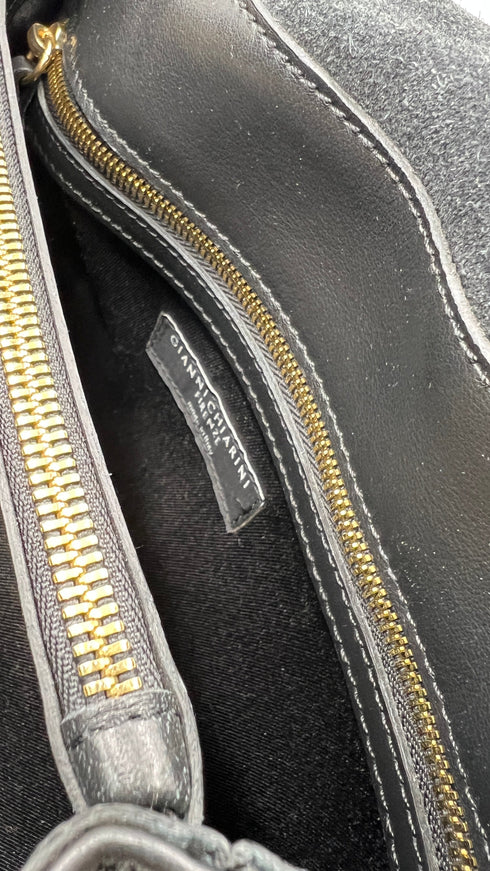 Borsa nera color-block