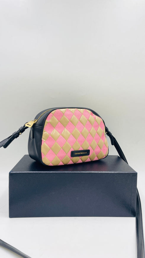 Borsa tracolla a rombi