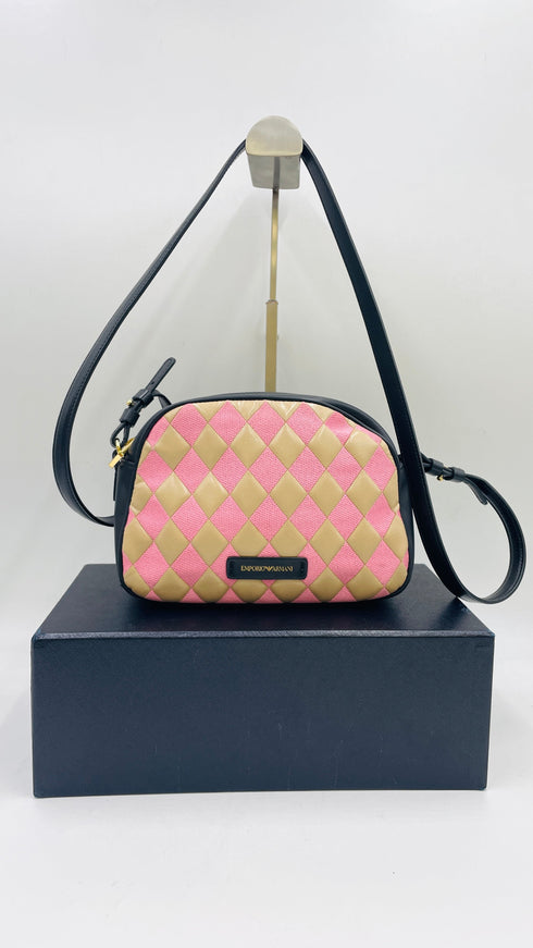 Borsa tracolla a rombi