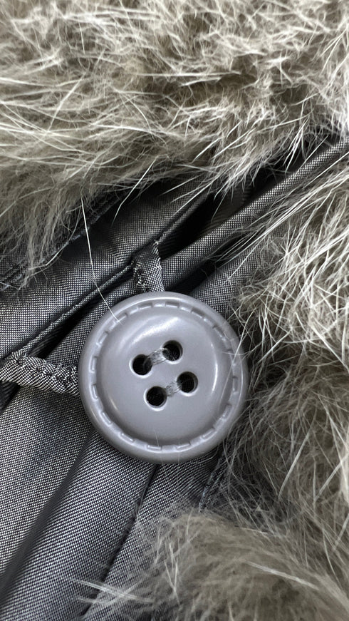 Piumino argento metallizzato