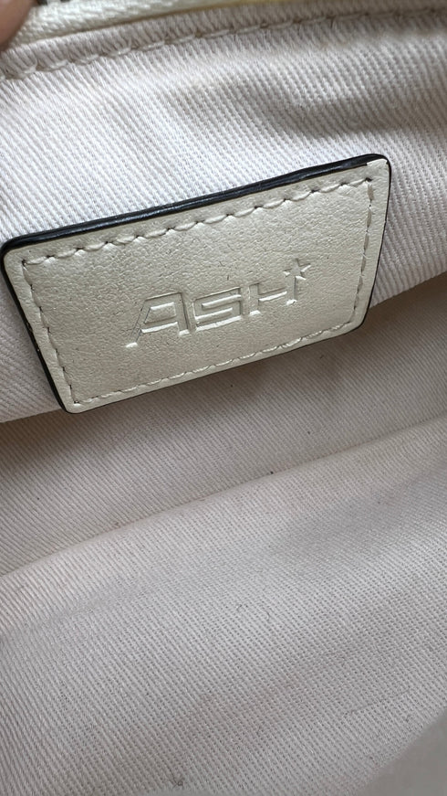 Borsa bianca intrecciata