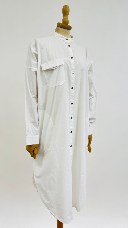 Chemisier midi popeline