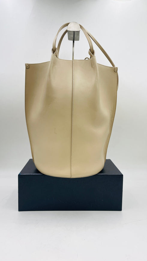 Borsa a secchiello in pelle