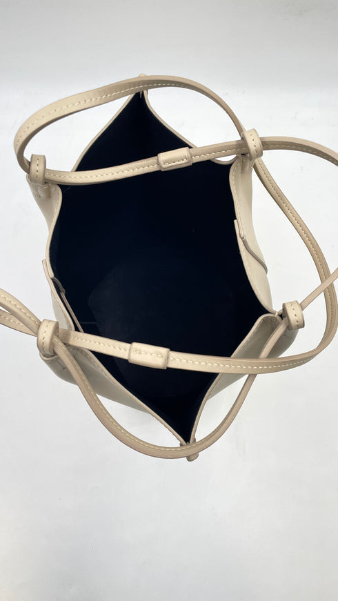 Borsa a secchiello in pelle