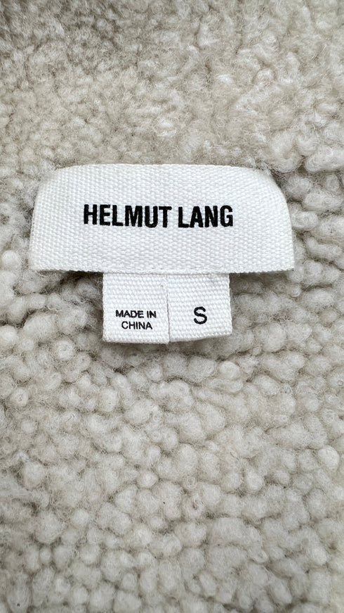 Gilet shearling asimmetrico