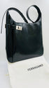 Borsa "arch" nero lucido